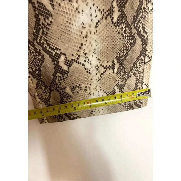 Native Daughter Womens Flat Front Snake Skin Pants Brown Sz M - Picture 13 of 16